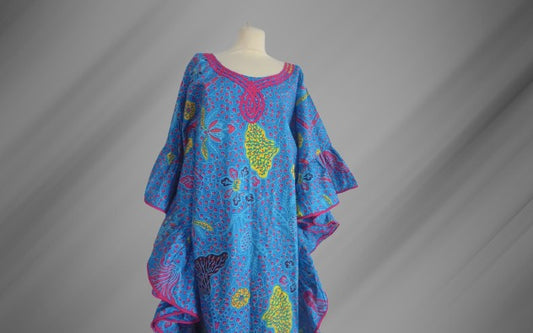 African Wax Boubou Dress