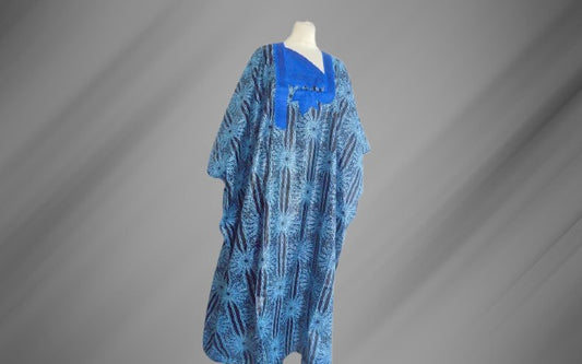 African Wax Boubou Dress