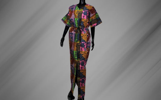 African Wax Boubou Dress